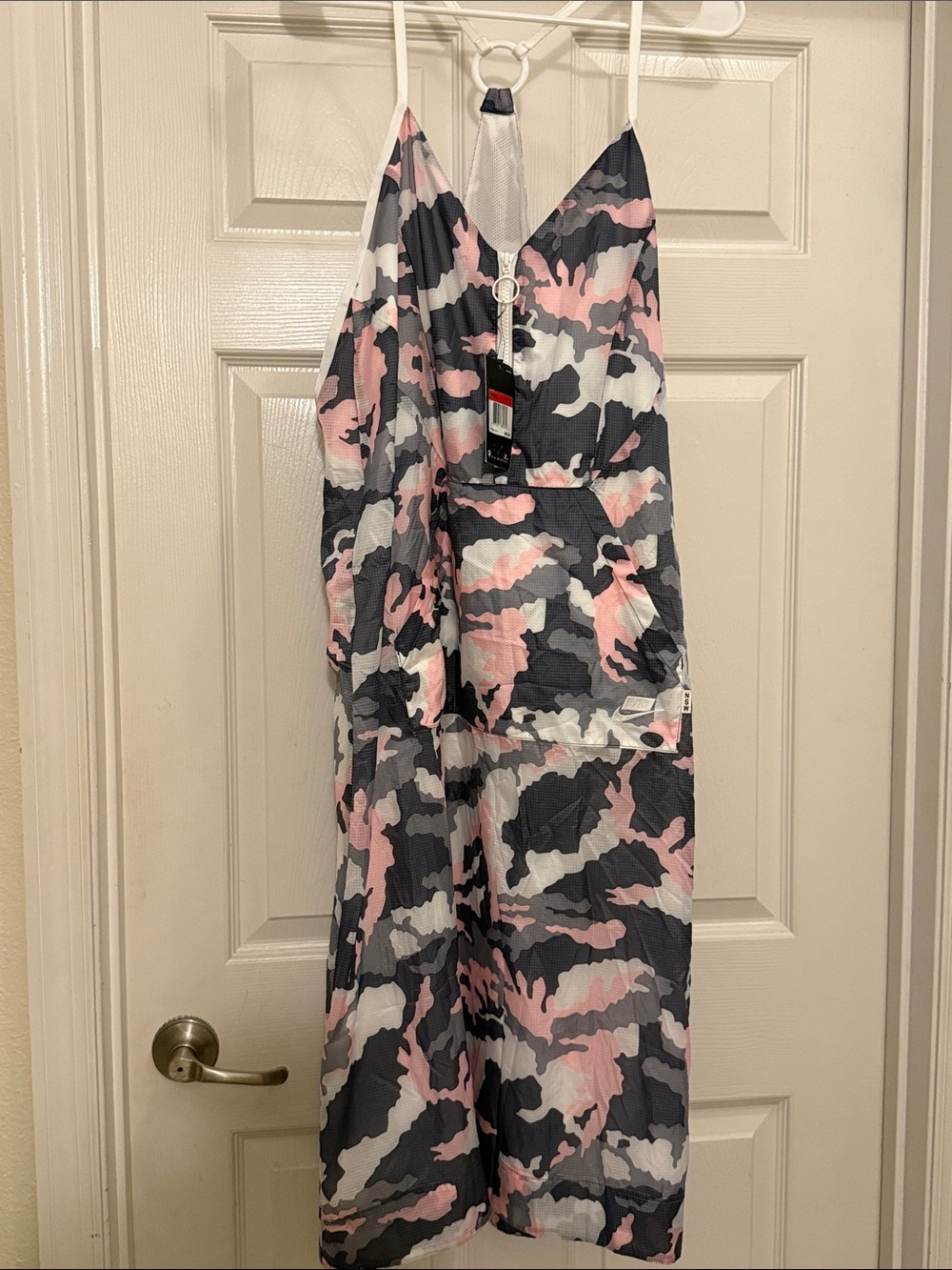Nike Pink, Gray & White Camo Sleeveless Dress